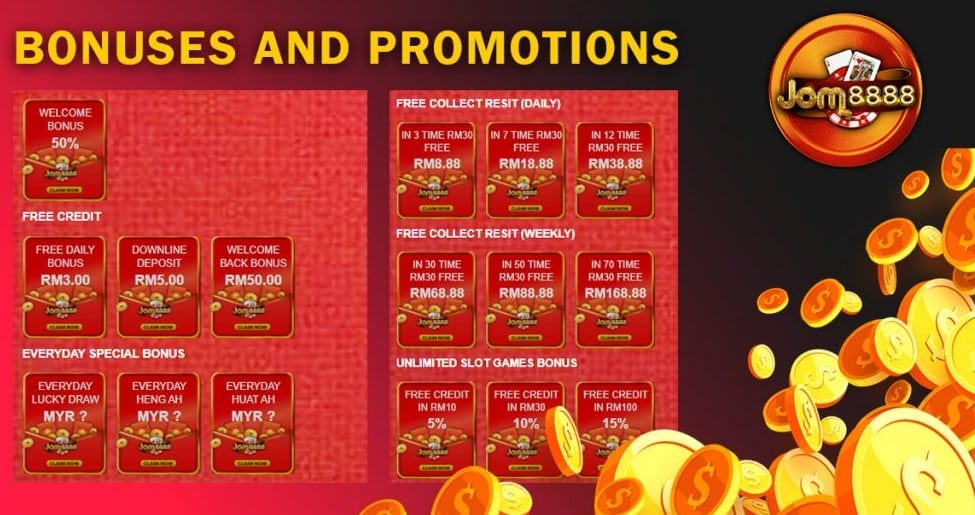 jom88 88 casino bonuses