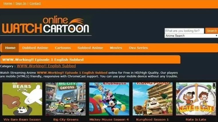 watchonlinecartoon apk