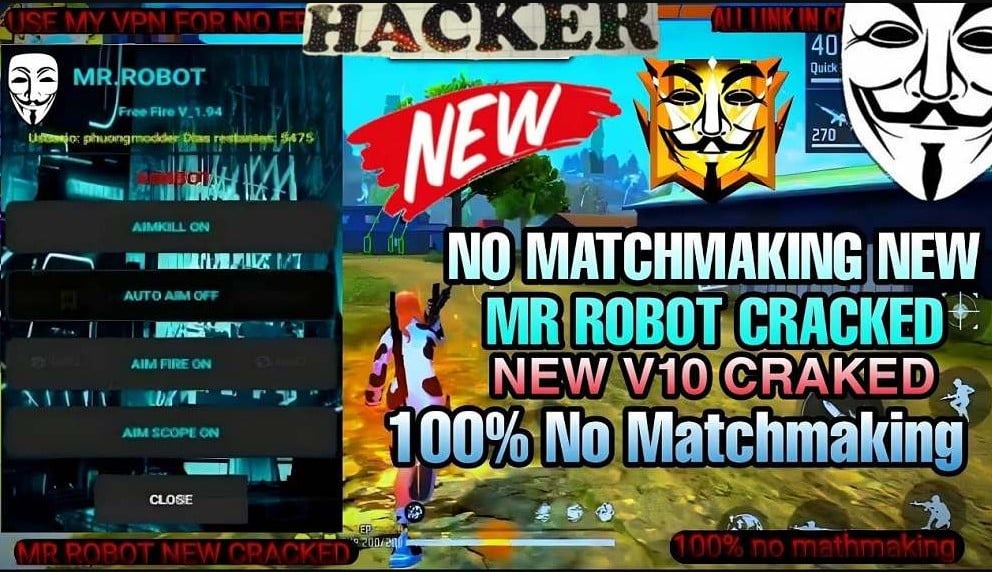 mr robot mod free fire